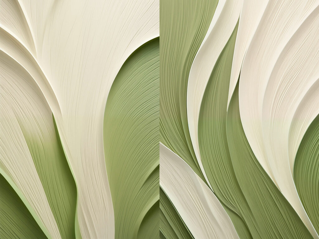 Pregas verdes e brancas — design completo