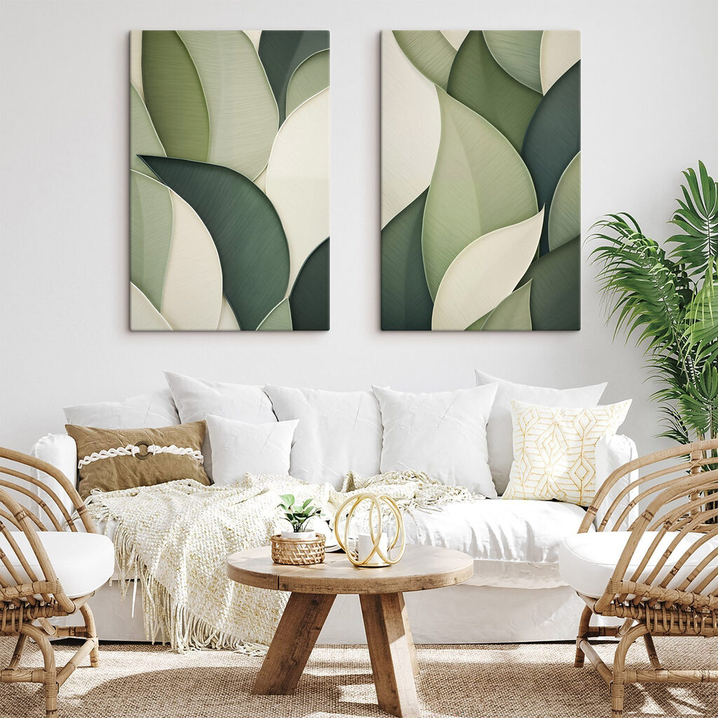 Folhas verdes e luz — interior 2