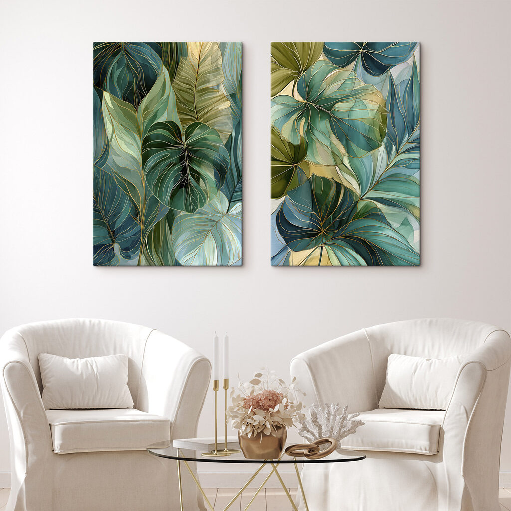Verde tropical em camadas — interior 2