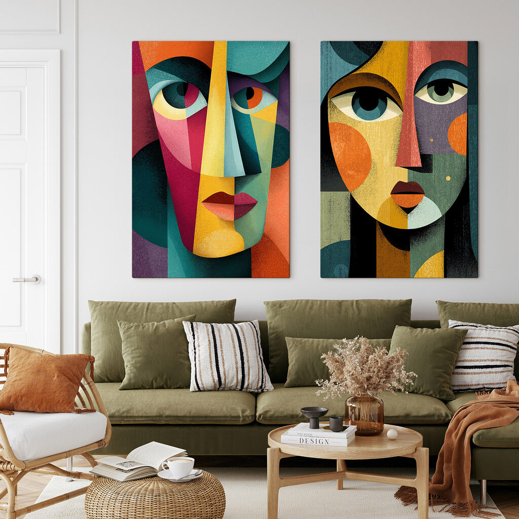 Rostos em cores vivas — interior 1