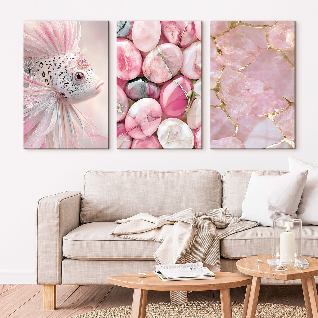Pedras rosa e brancas — interior 2