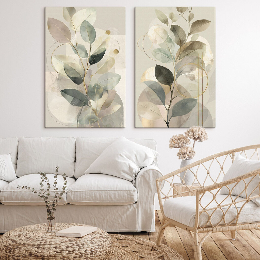 Folhas transparentes verde-salva — interior 2
