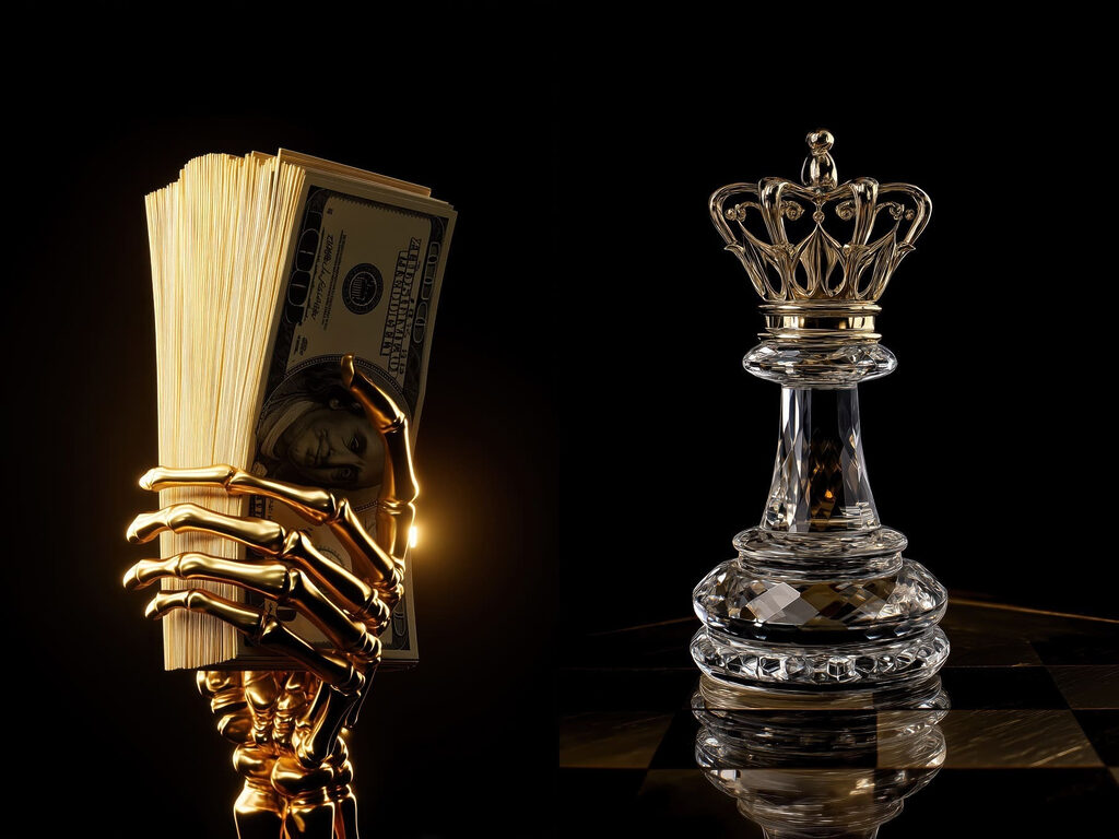 Riqueza e poder — design completo