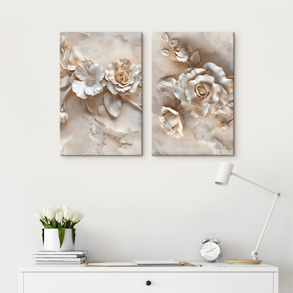 Flores sobre linhas partidas — interior 2