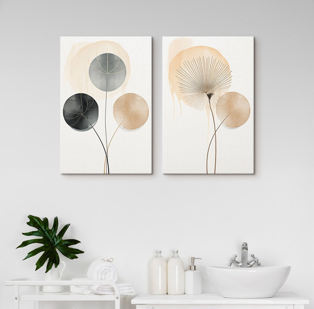 Folhas redondas e linhas — interior 2