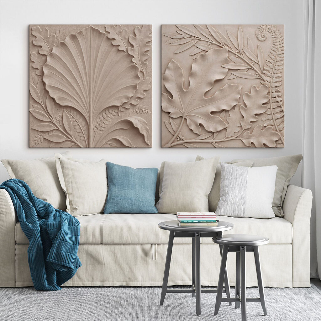 Folhas de bordas encaracoladas — interior 2