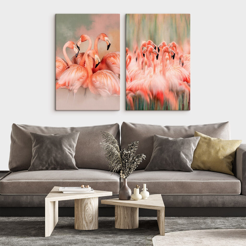 Grupo de flamingos juntos — interior 2