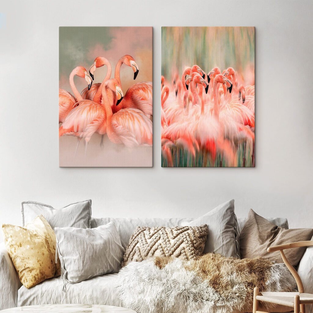 Grupo de flamingos juntos — interior 1