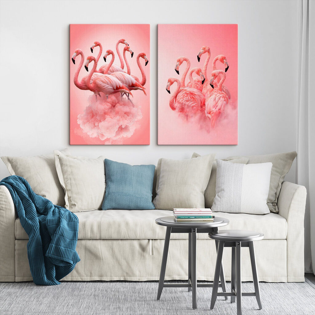Flamingos nas nuvens — interior 2