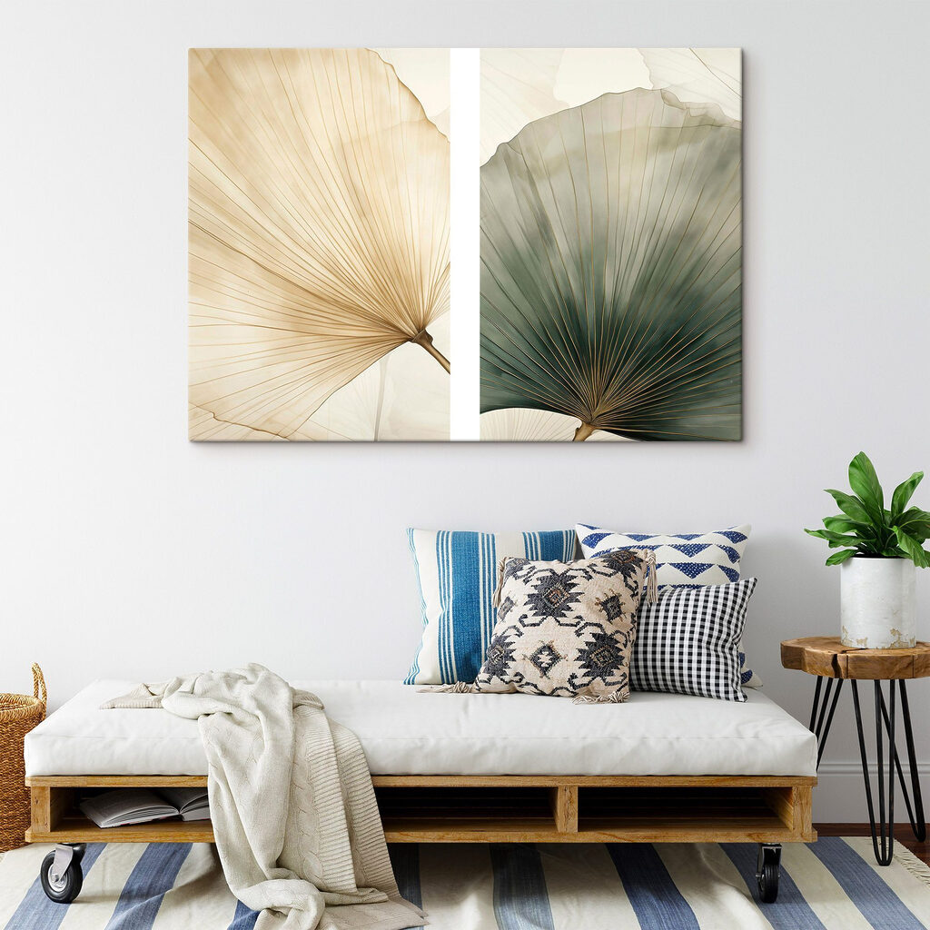 Duas folhas em leque — interior 2