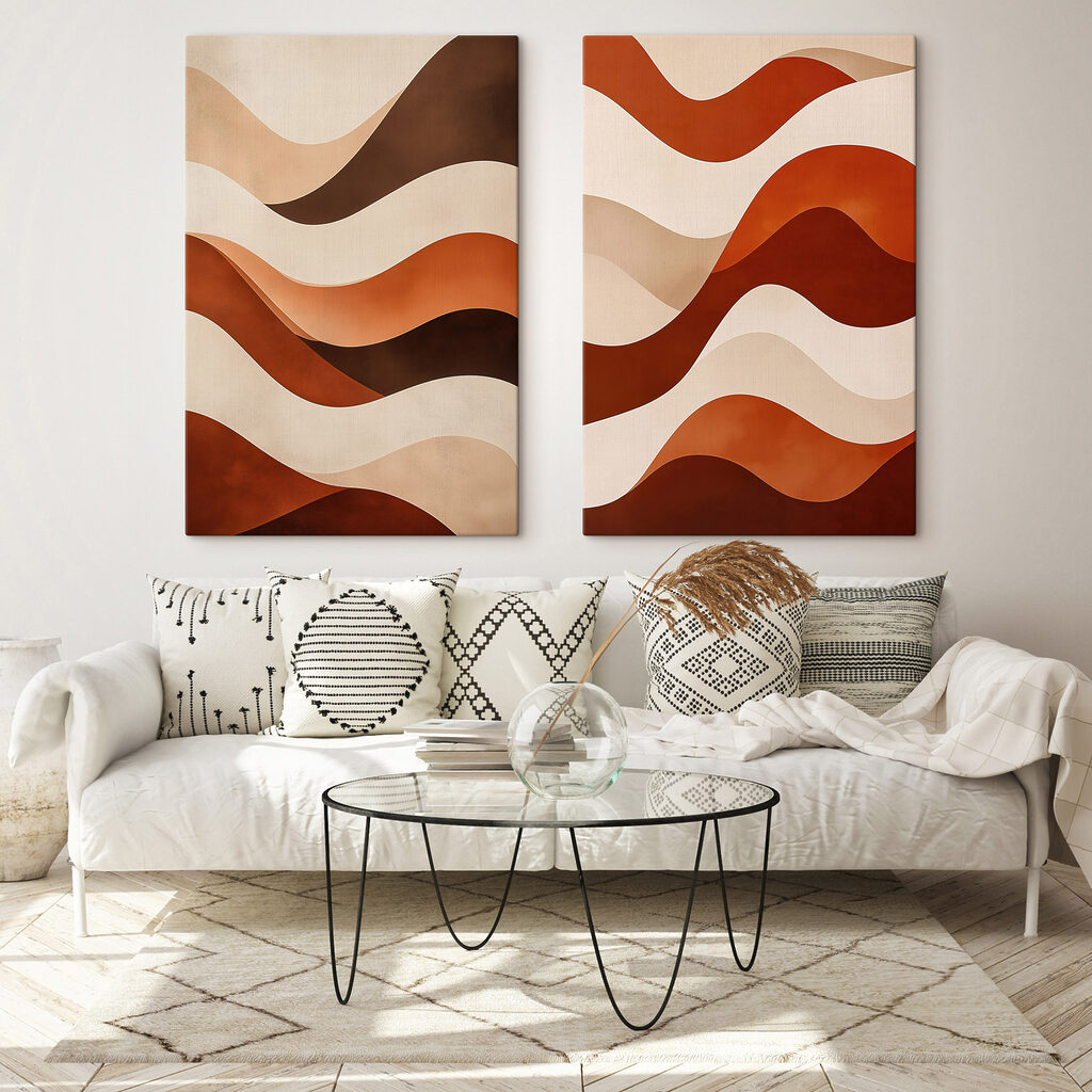Ondas castanho-ferrugem — interior 2