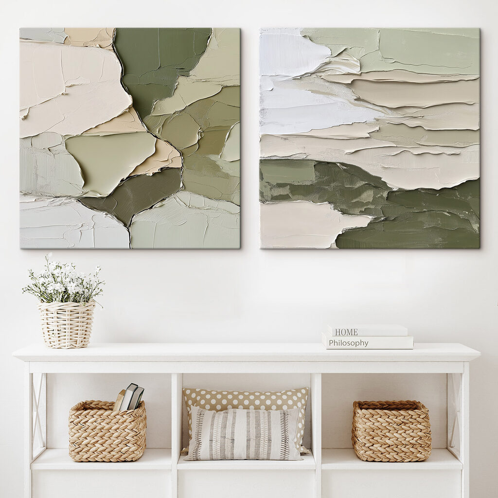 Verde entre tintas grossas — interior 2