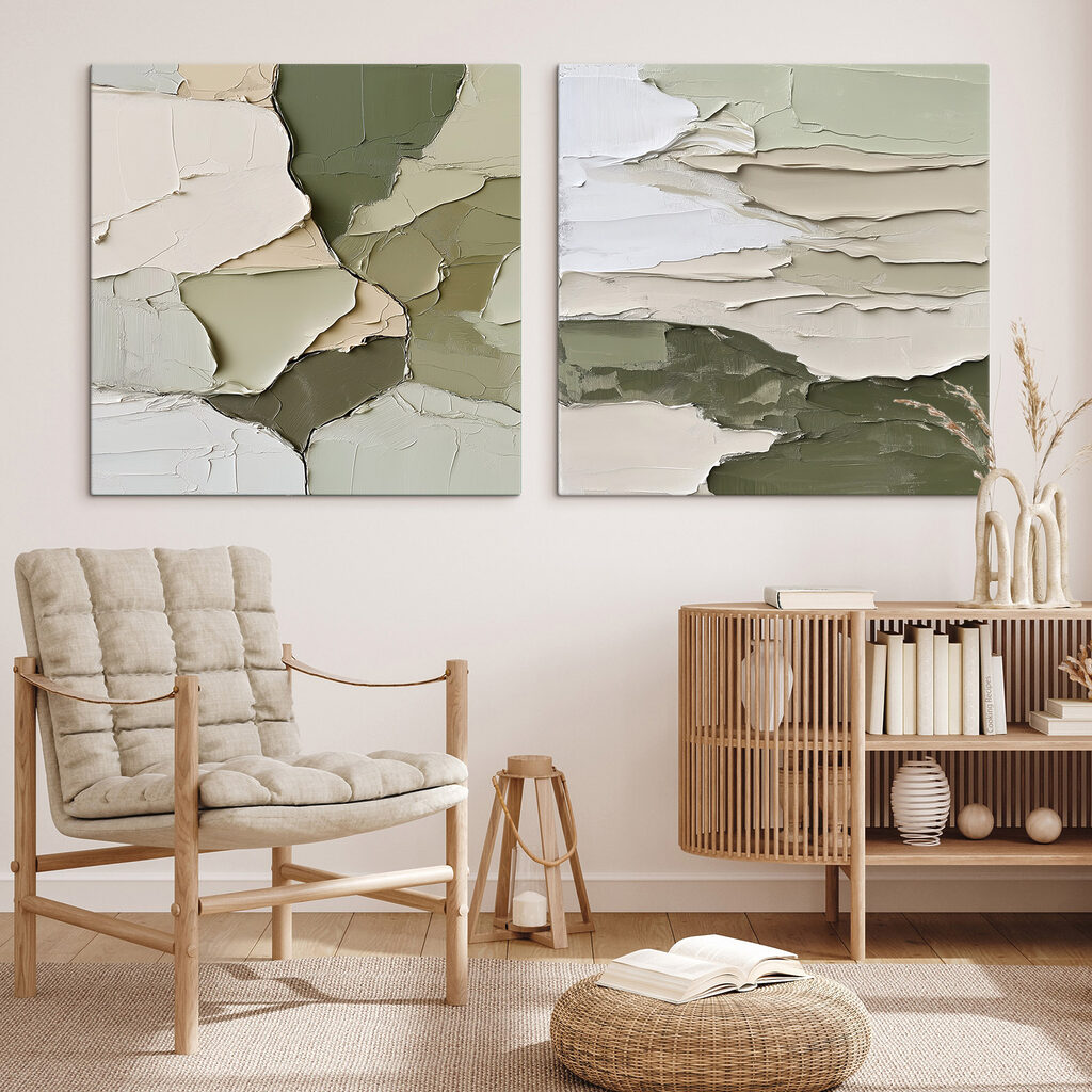 Verde entre tintas grossas — interior 1