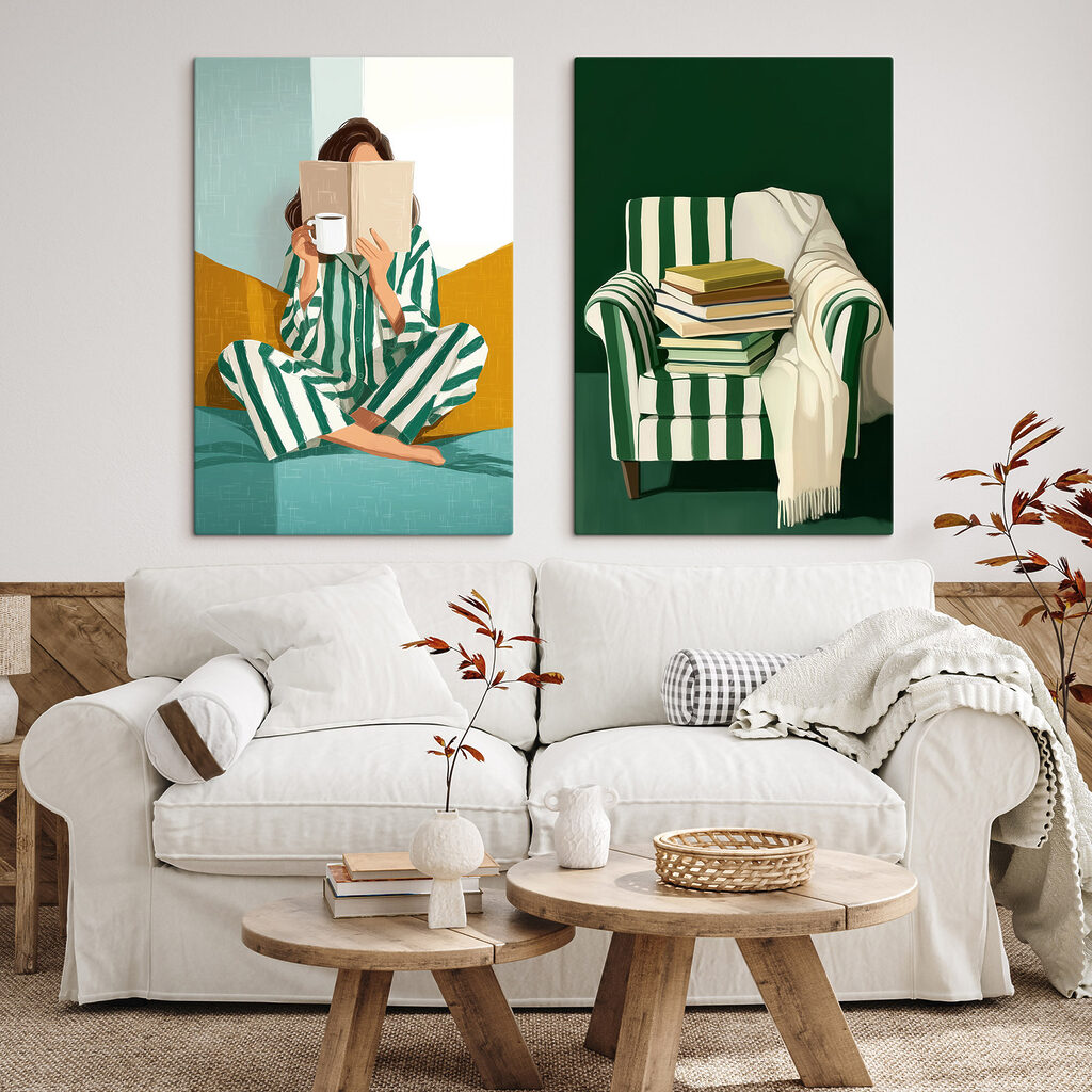 Leitora de pijama — interior 2