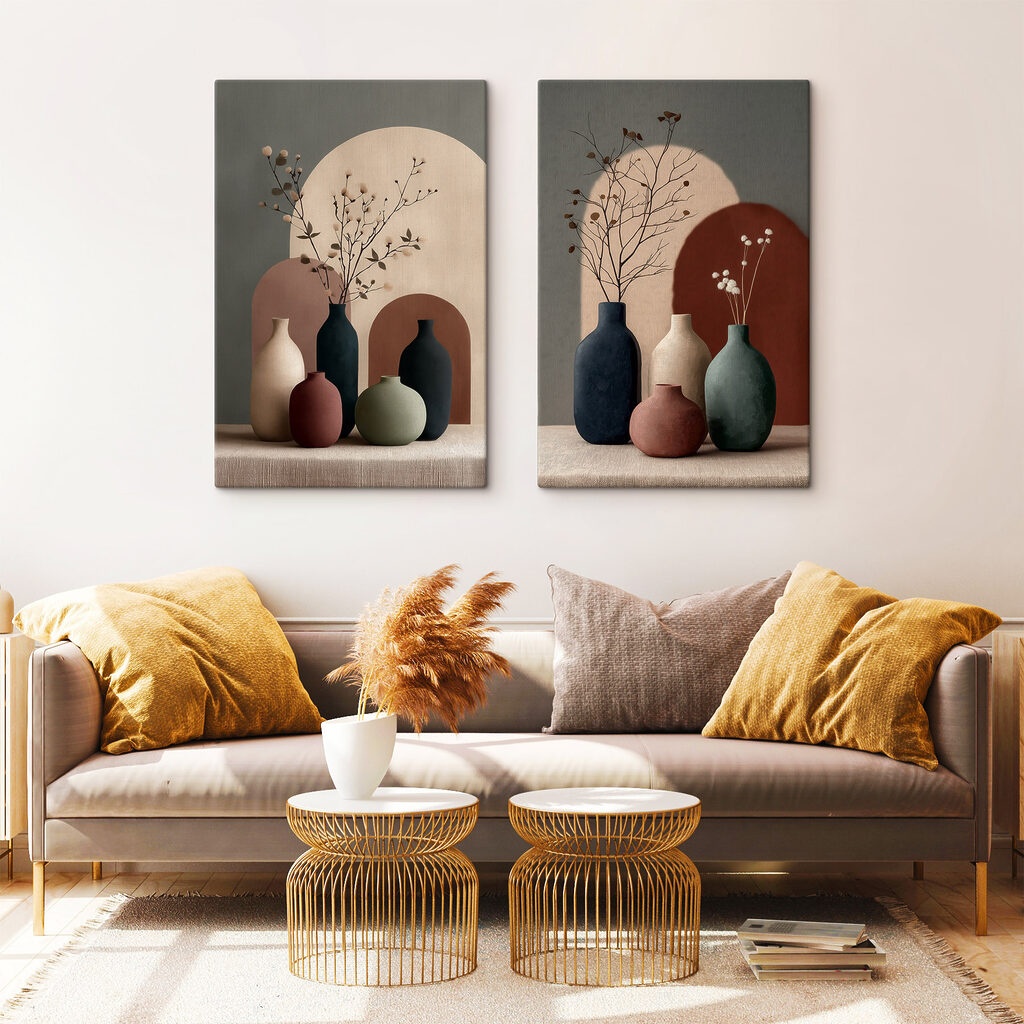 Vasos com ramos finos — interior 2