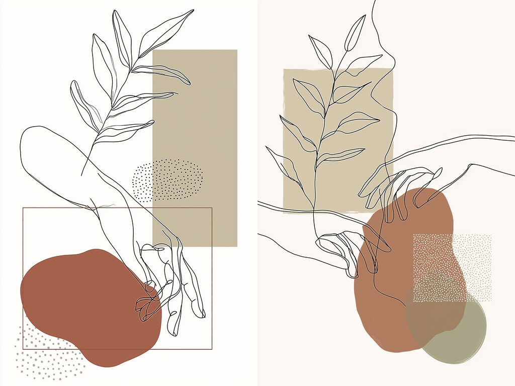 Mãos cheias de linhas — design completo