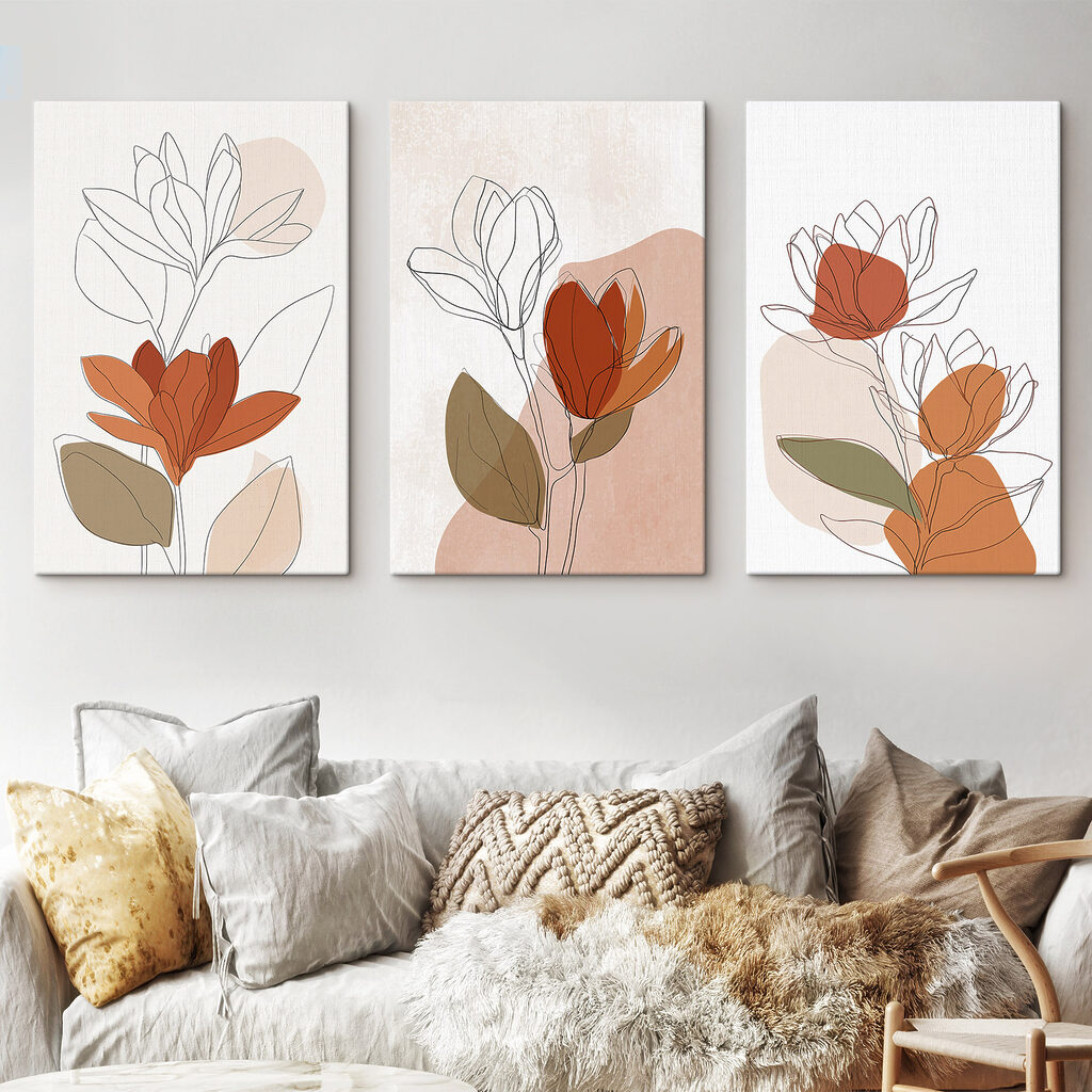 Flores de contornos finos — interior 2