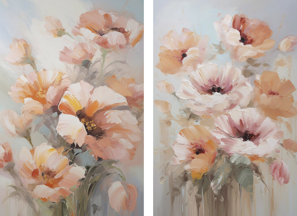 Flores ao amanhecer — design completo