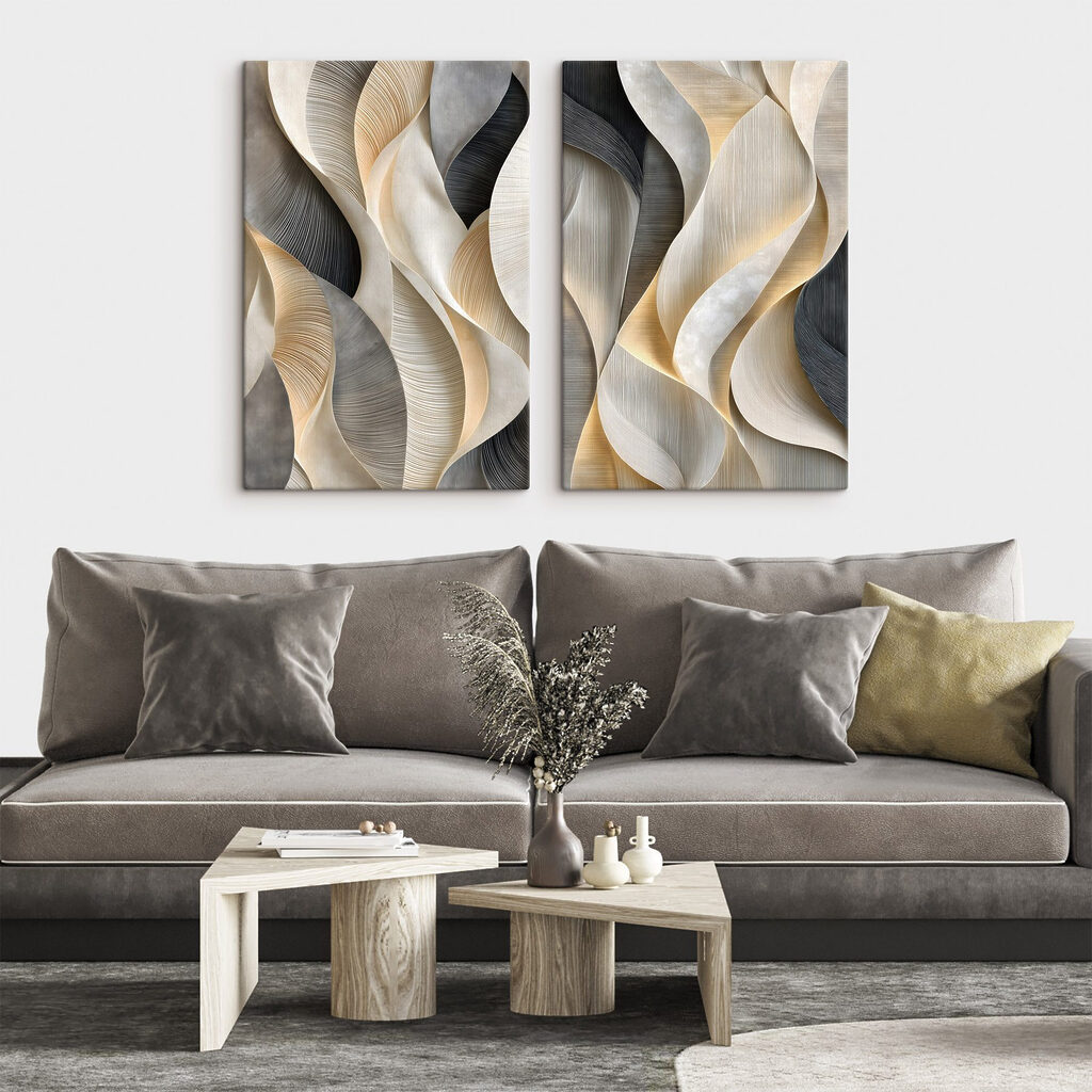 Folhas em ondas — interior 2
