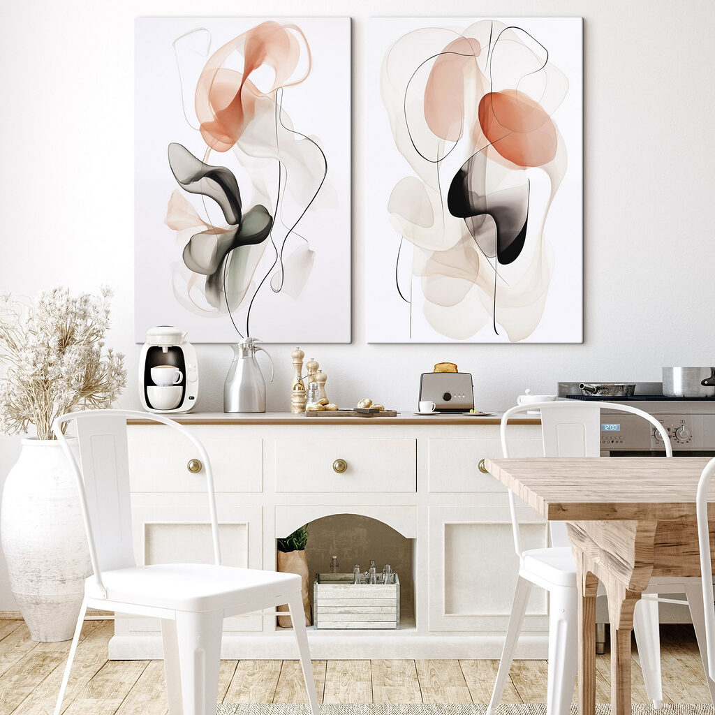 Formas flutuam entre linhas — interior 2