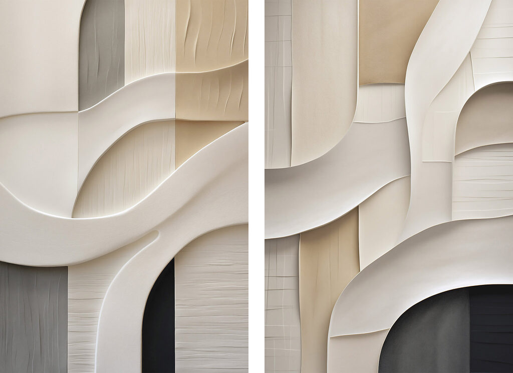 Curvas na sombra suave — design completo