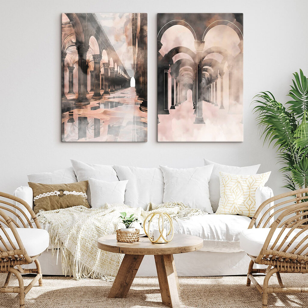 Colunas junto à água — interior 2