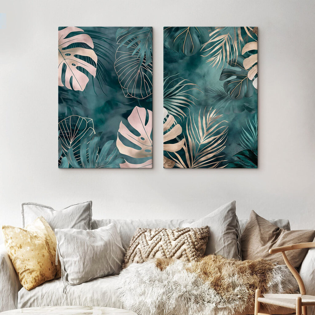 Contornos de folhas tropicais — interior 1