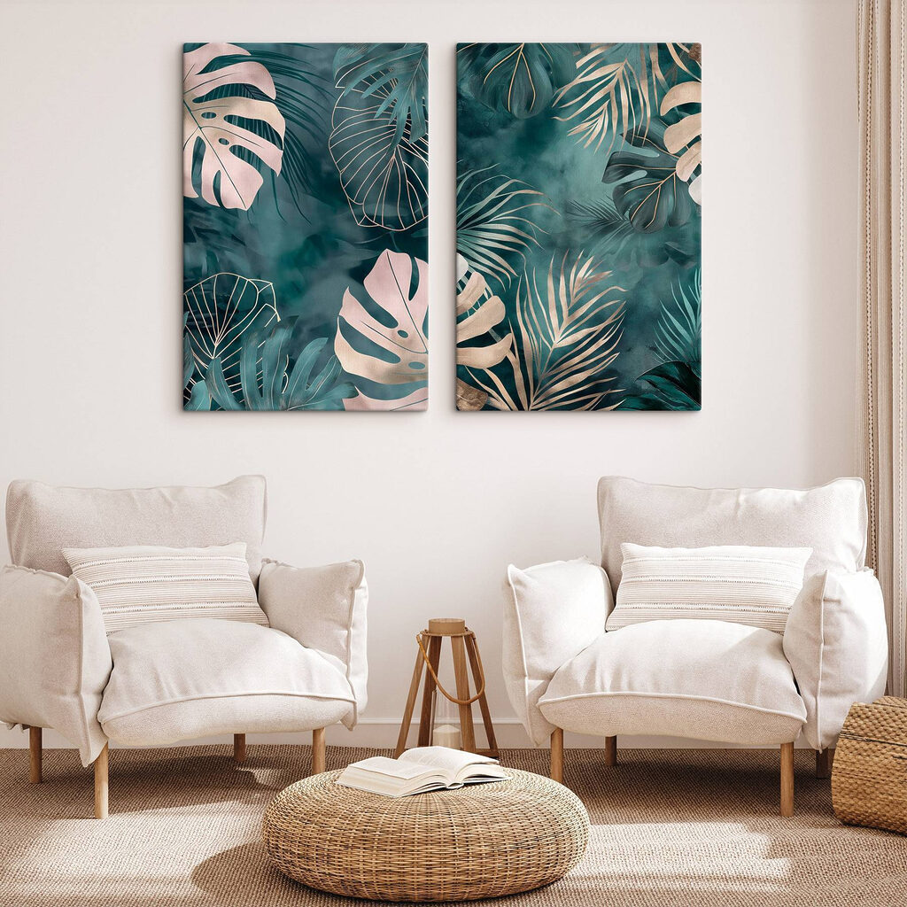 Contornos de folhas tropicais — interior 2