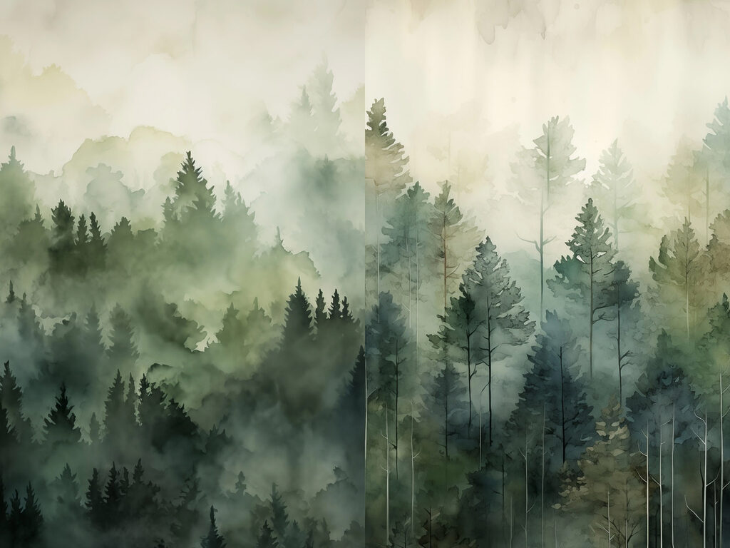 Bosque que desperta — design completo