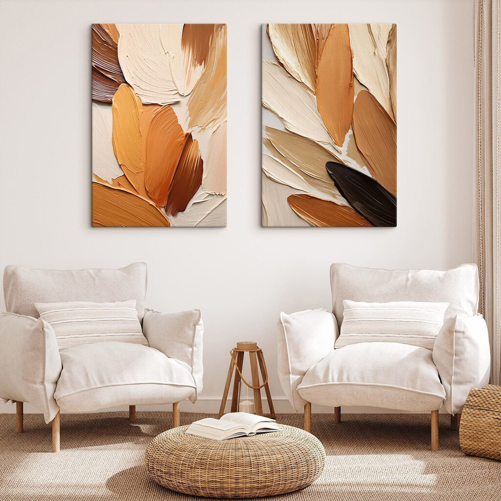 Ocre em pinceladas largas — interior 2