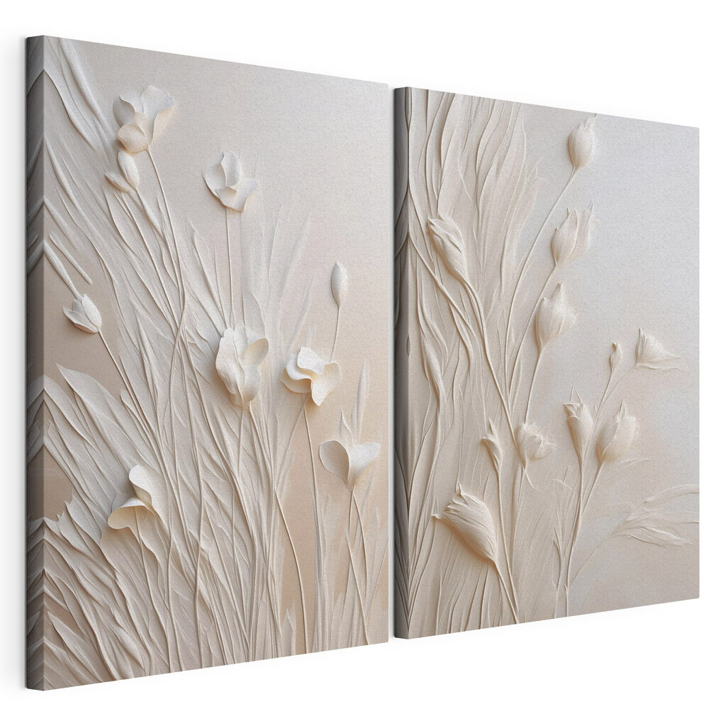 Prado em branco, tela esticada e borda contínua
