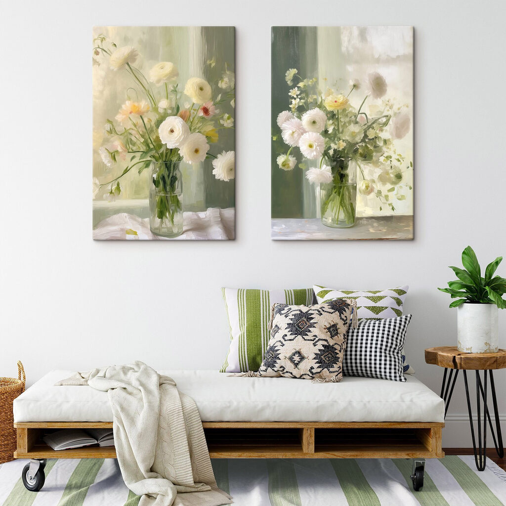 Flores junto à janela — interior 1