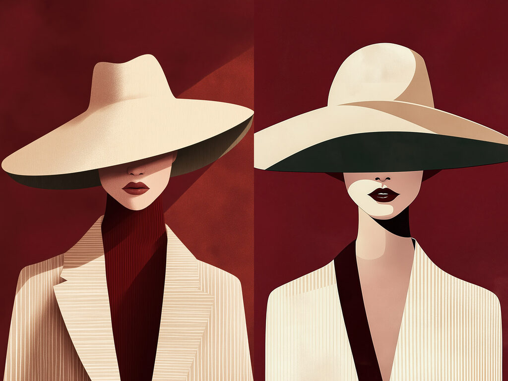 Sob abas de chapéu — design completo