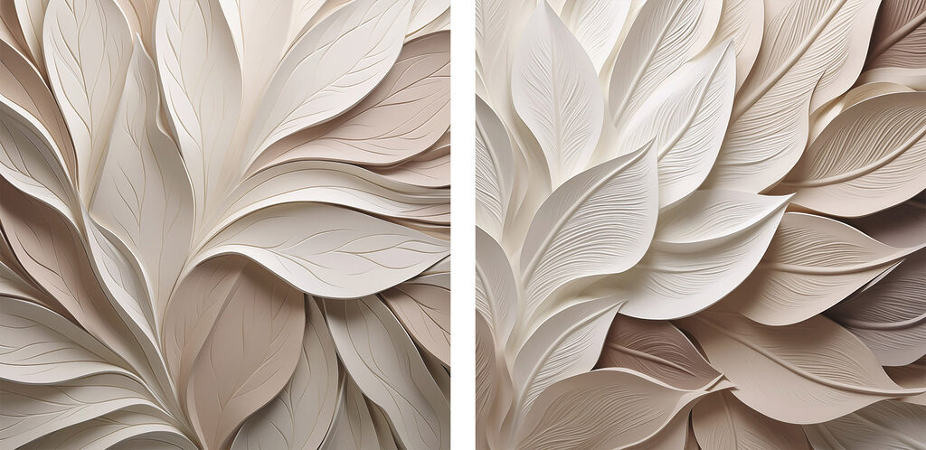 Folhas em branco — design completo