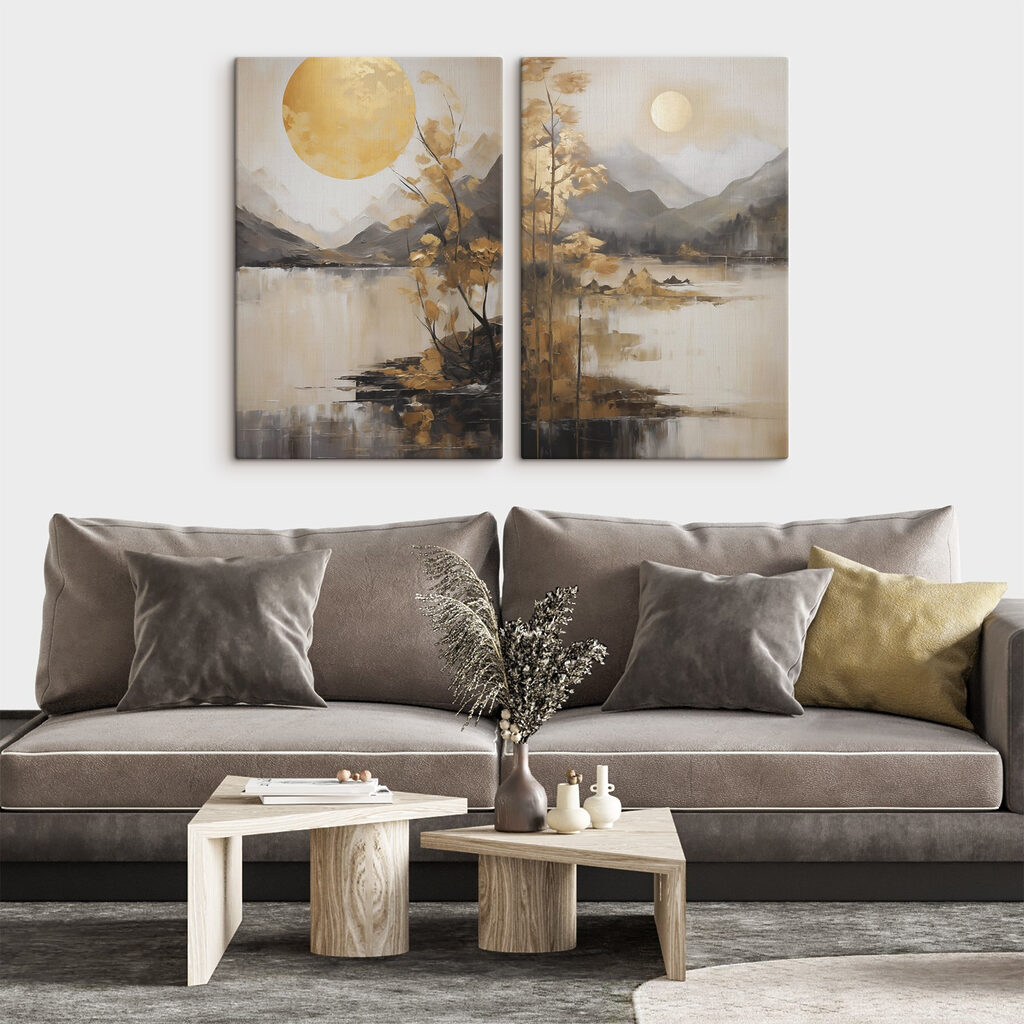 Sol dourado no lago — interior 2
