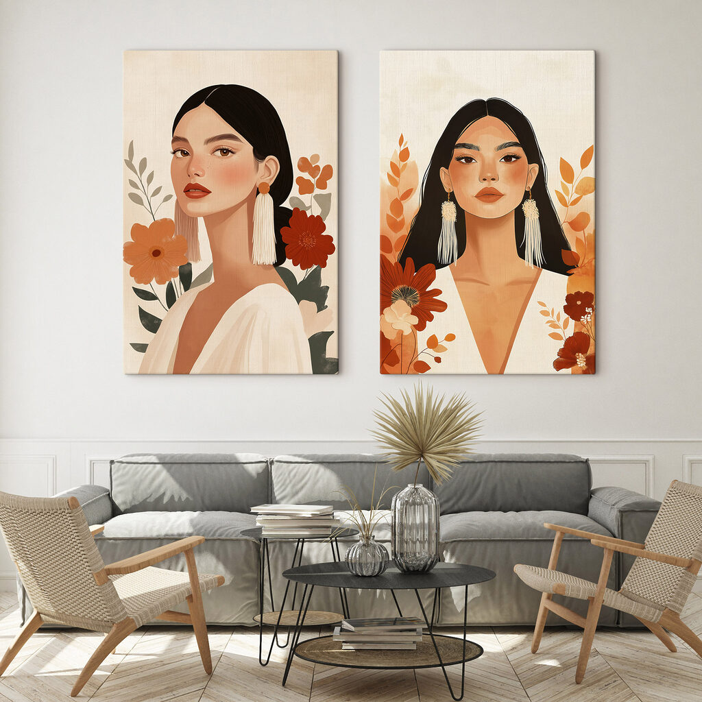 Retratos com flores quentes — interior 2