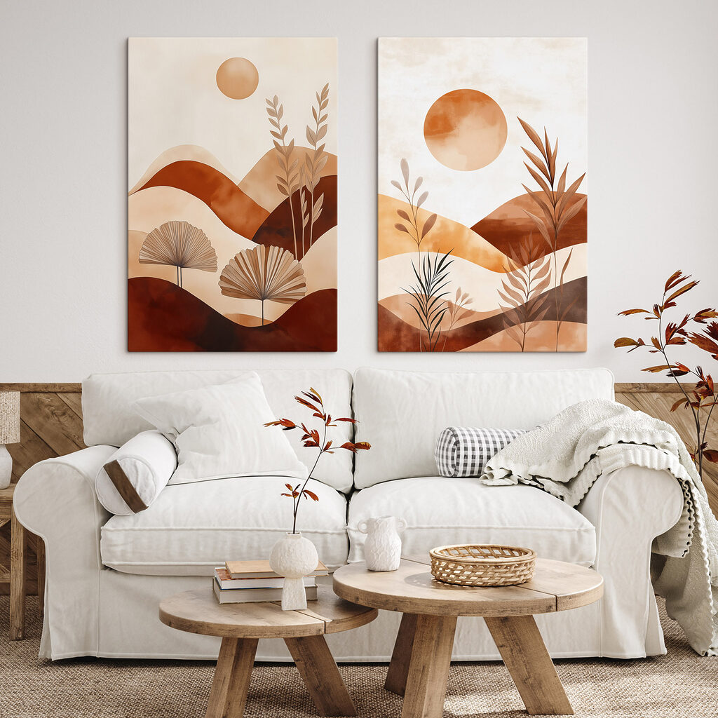 Sol sobre colinas quentes — interior 2