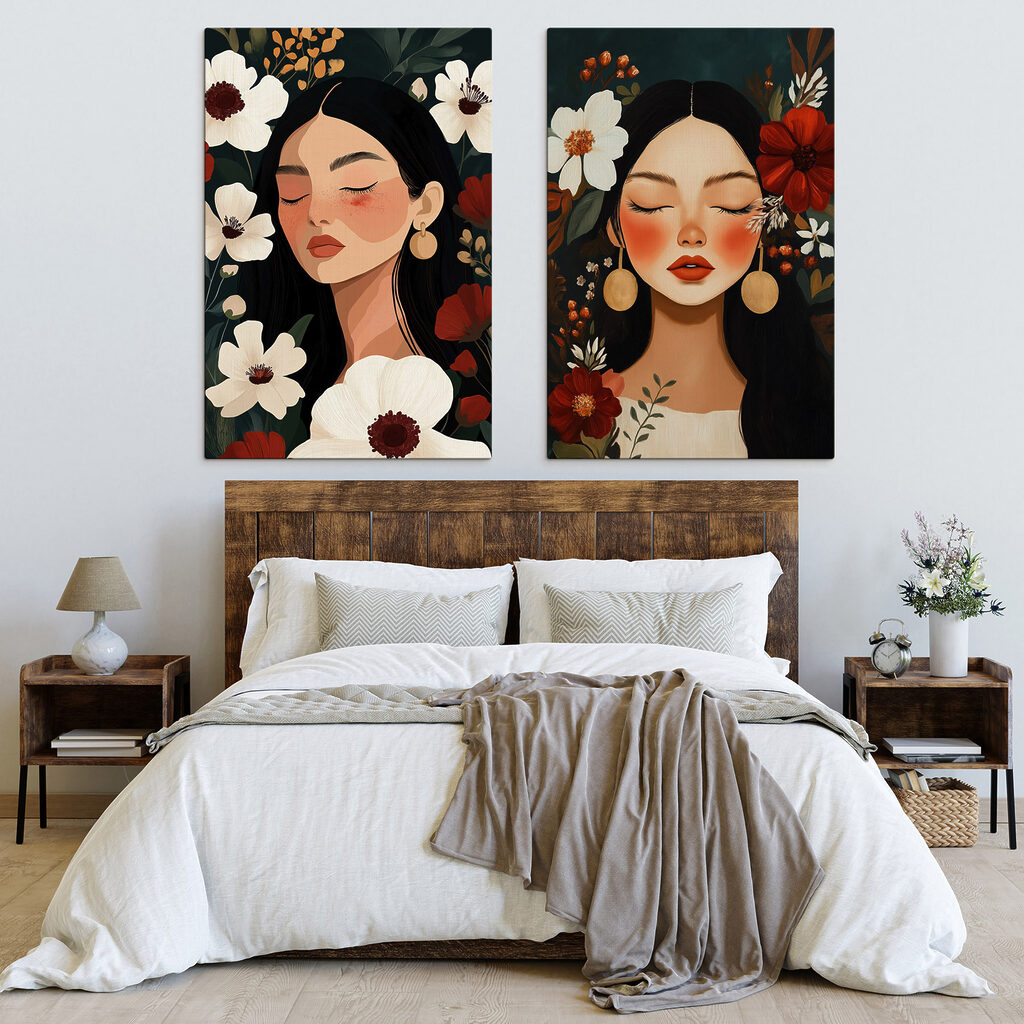 Flores junto às faces — interior 2