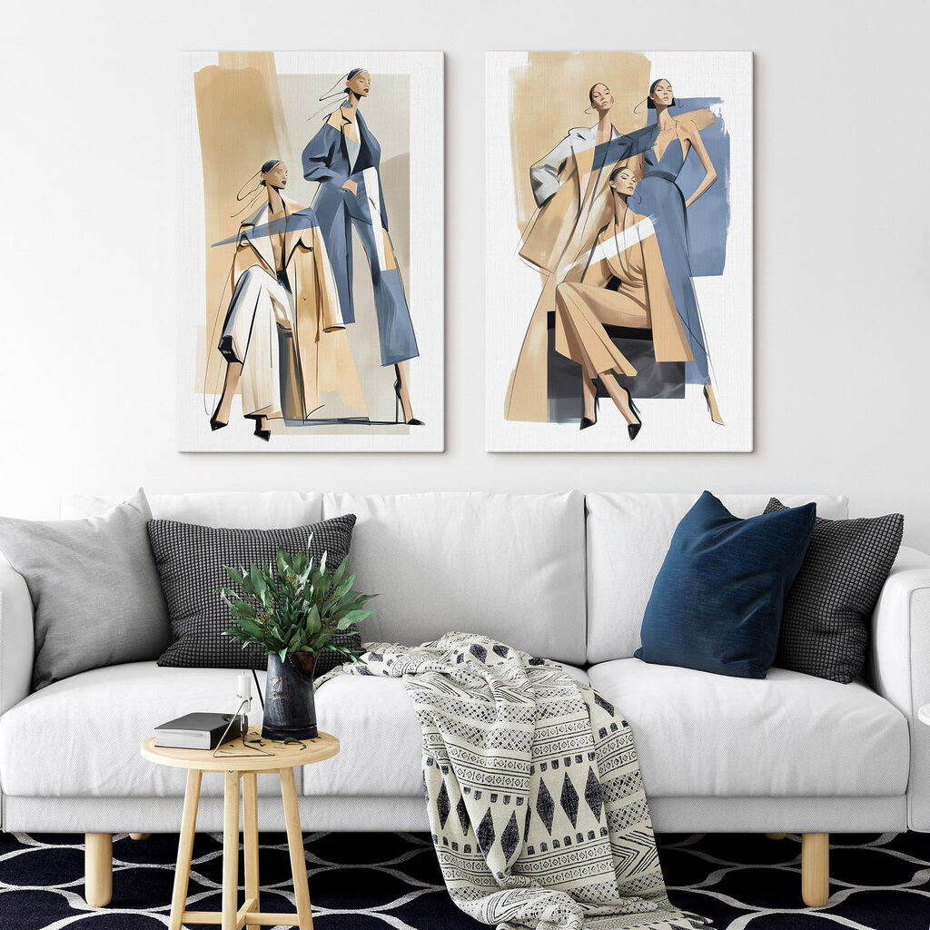 Mulheres em trajes variados — interior 2