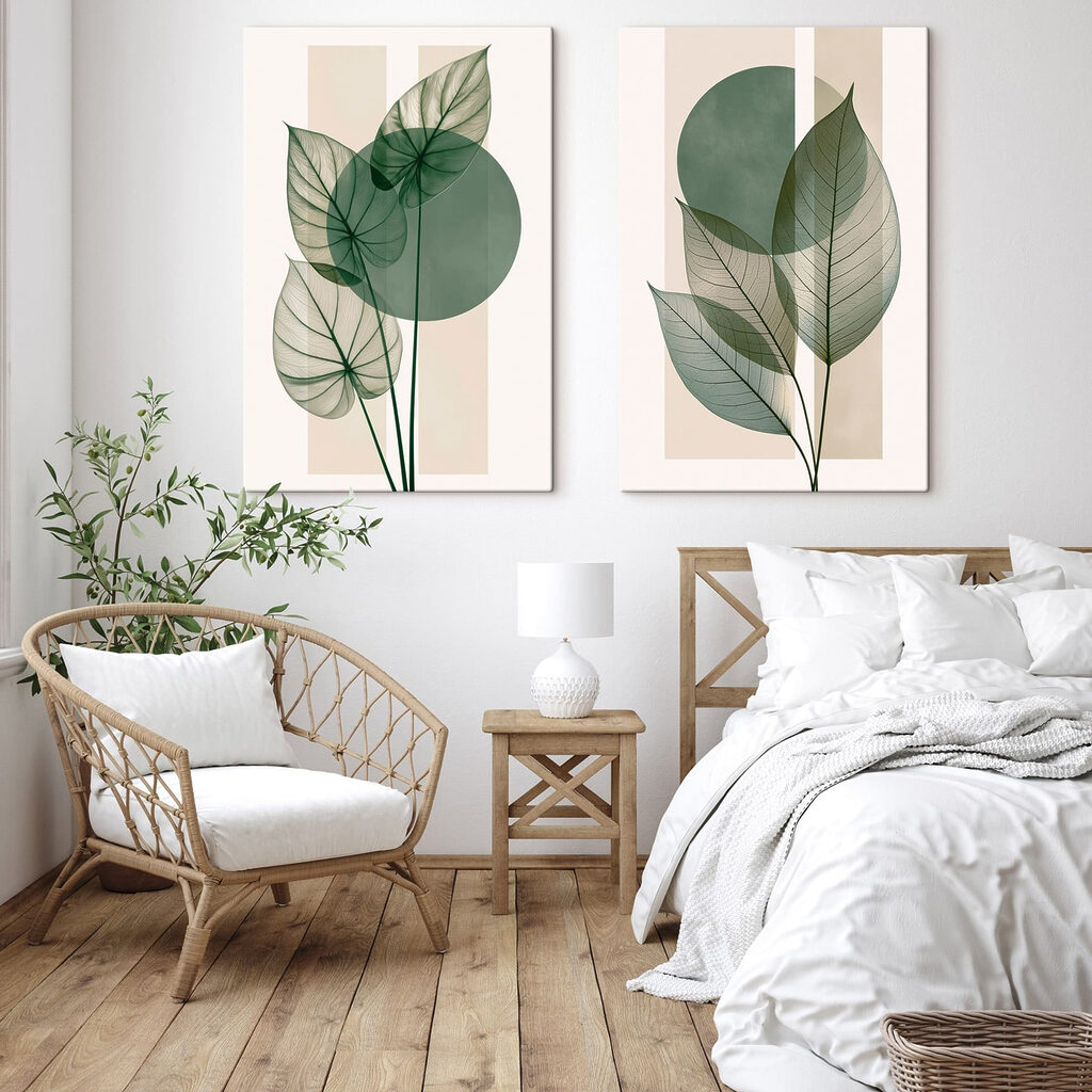Folhas verdes suaves — interior 2