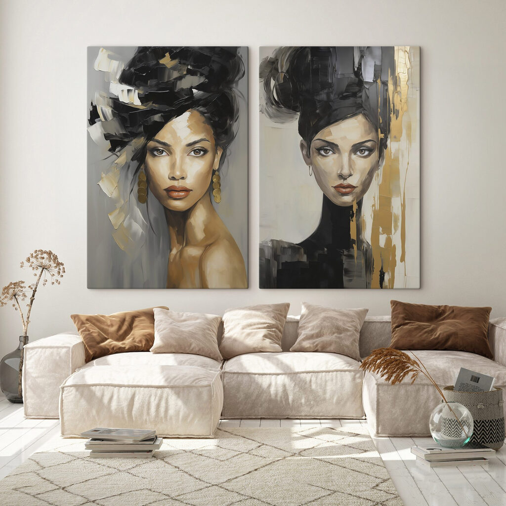 Retratos de cabelo apanhado — interior 1