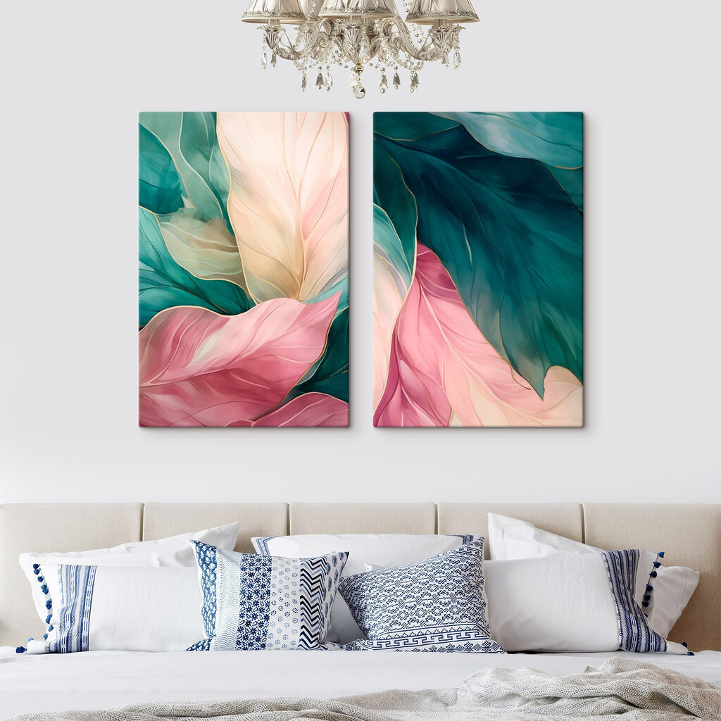 Folhas com contornos finos — interior 1