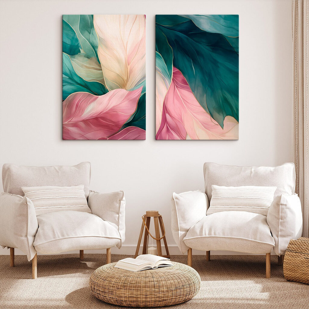 Folhas com contornos finos — interior 2