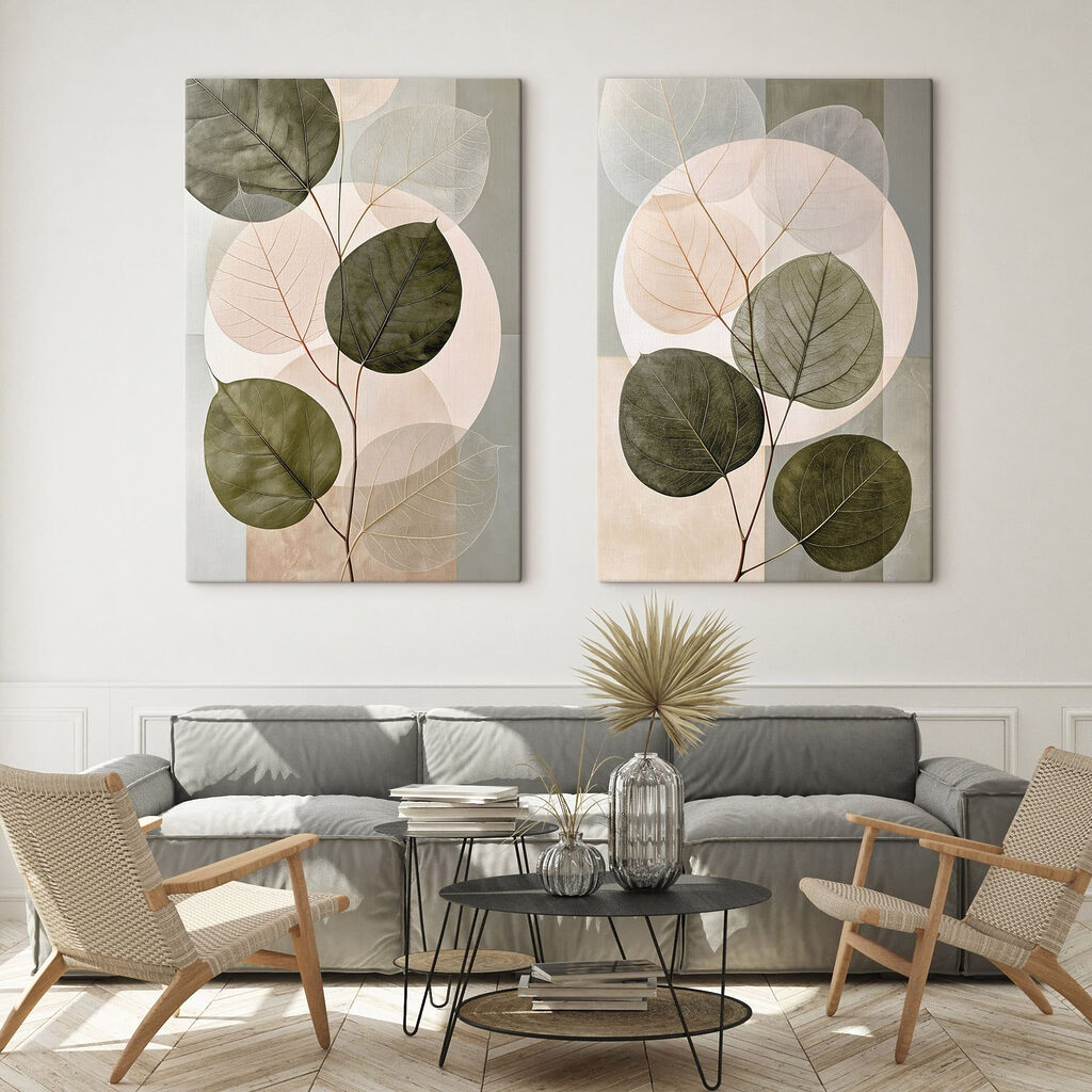 Folhas verdes em ramos — interior 1