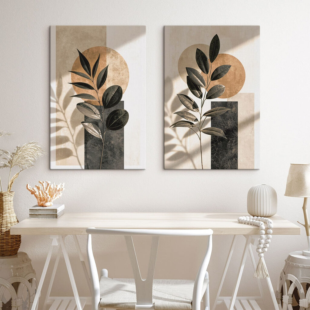 Flores e formas geométricas — interior 2