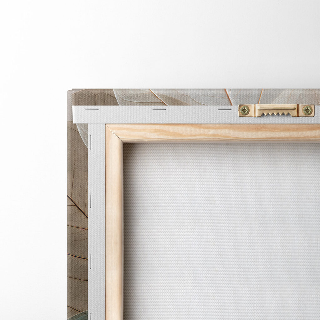Ramos de folhas transparentes — verso