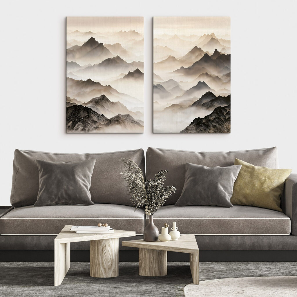 Montanhas com névoa — interior 2