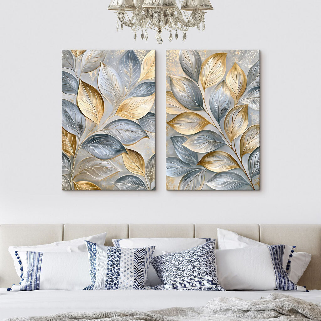 Folhas em relevo — interior 2