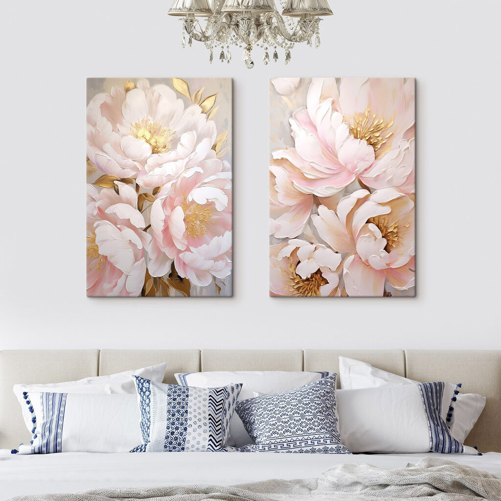 Flores em nuvens rosa — interior 2