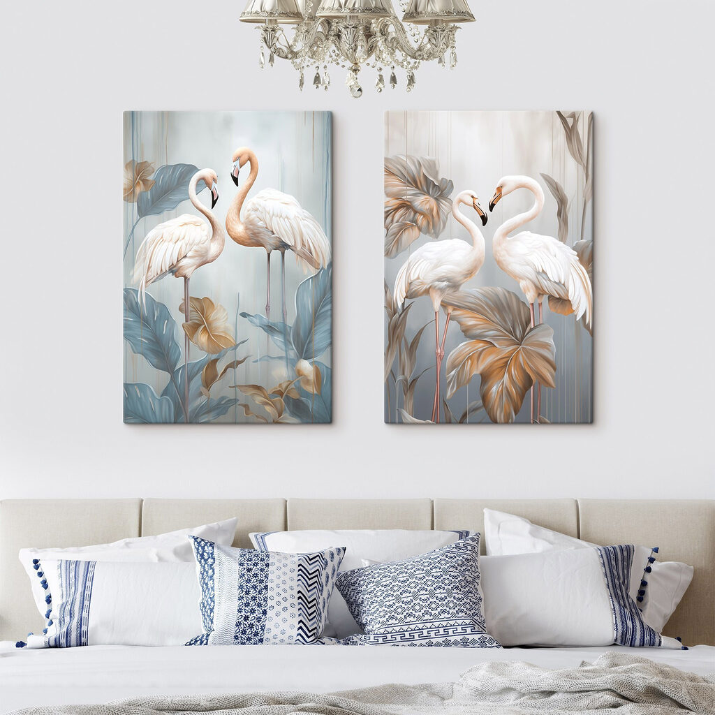 Duas aves sobre hastes — interior 1